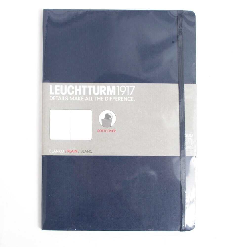 Leuchtturm, Composition Book, Art & School, Softcover, B5, Plain, 255329, Navy